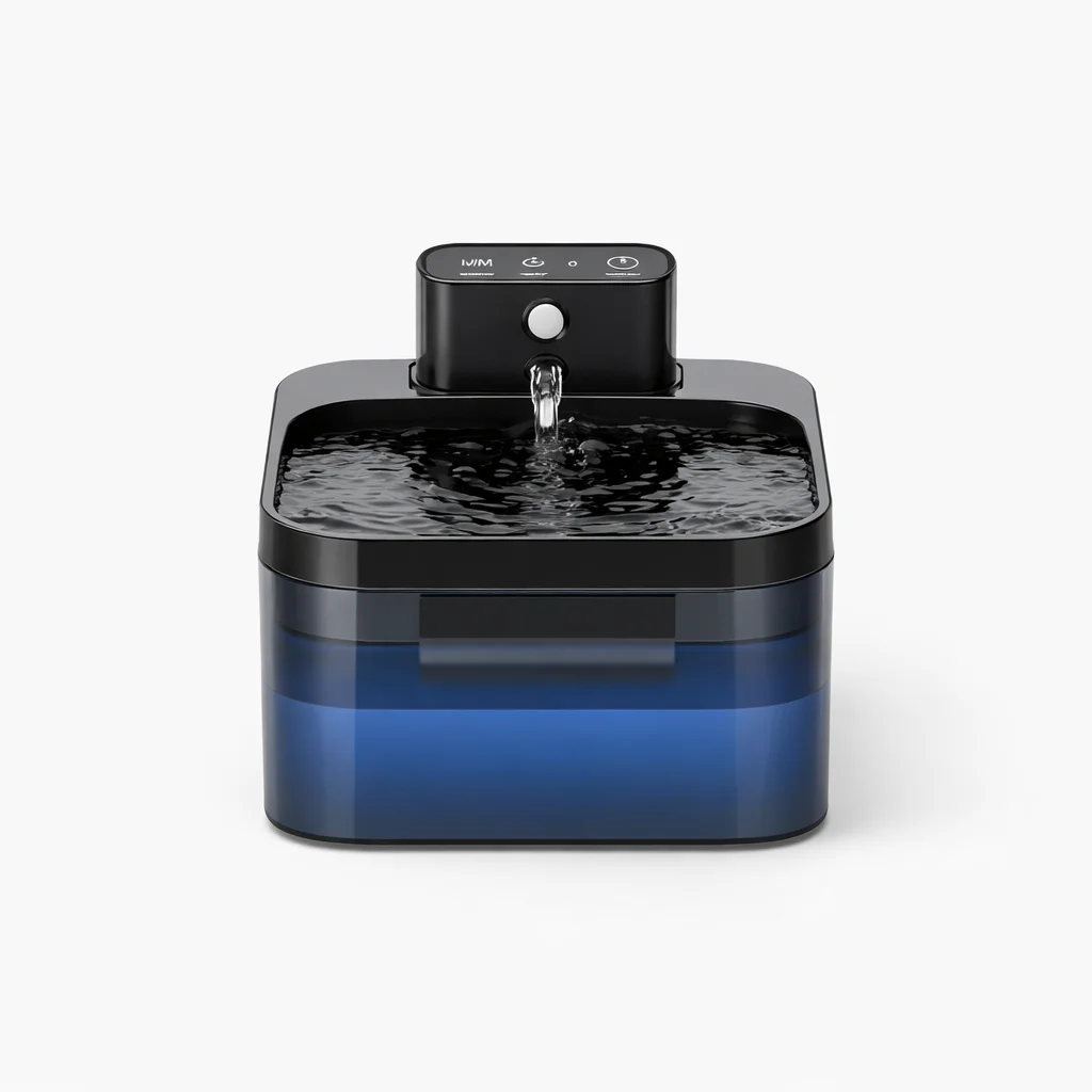 Wireless Automatic Cat Water Fountain with Sensor - studio view