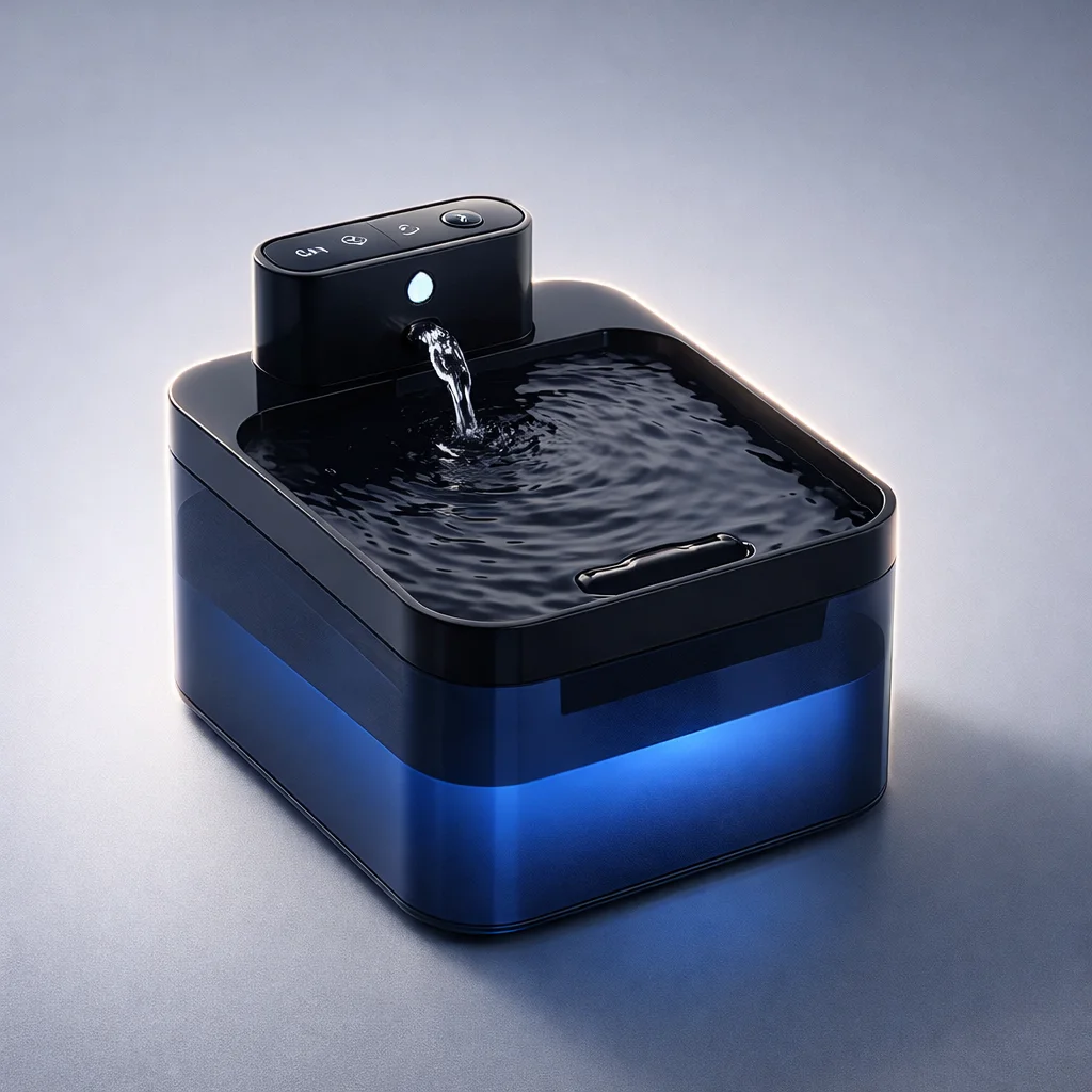 Wireless Automatic Cat Water Fountain with Sensor - studio view